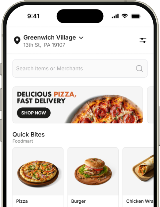 Ordering App Screenshot